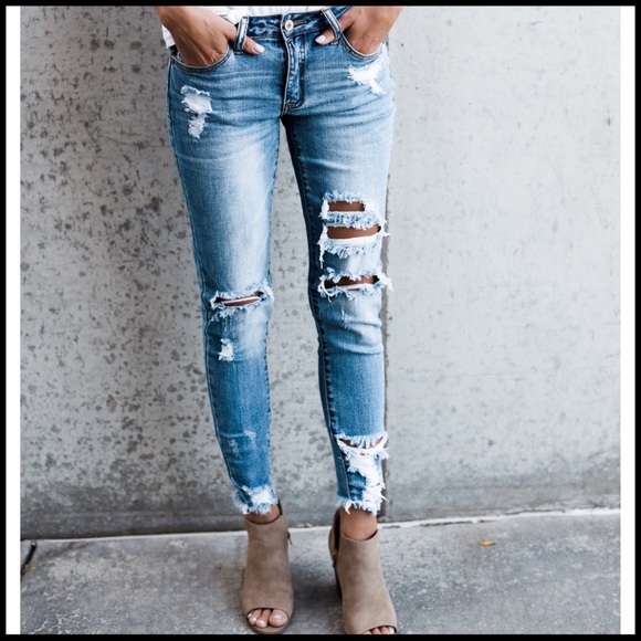 Sugar Distressed Jean - Picture 3 of 7